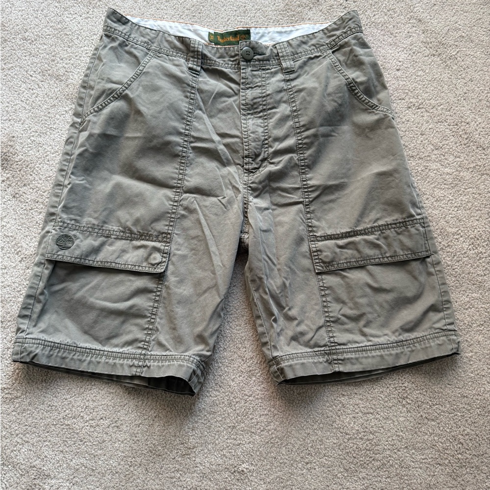 Timberland Men's Cargo Shorts Khaki 6 pockets Size 34